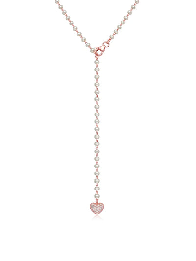 Rose Gold Lariat Necklace