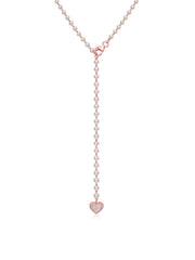 Rose Gold Lariat Necklace