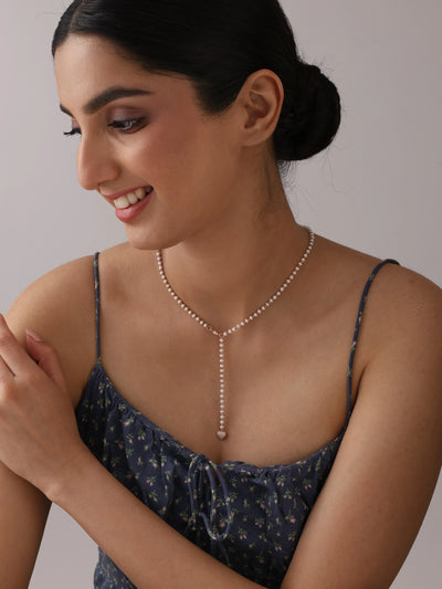 Rose Gold Lariat Necklace