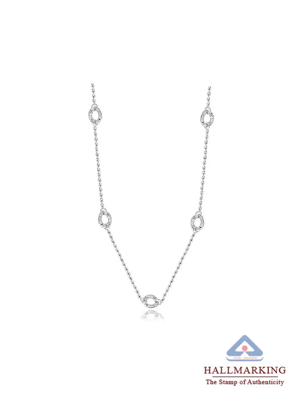 Silver Multi Charm Chain Necklace