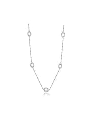 Silver Multi Charm Chain Necklace