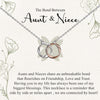 925 Sterling Silver Two-Tone Twisted Double Circle Necklace With Gift Card For Women