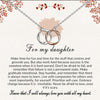 925 Sterling Silver Two-Tone Twisted Double Circle Necklace With Gift Card For Women