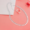 925 Sterling Silver Round Silver Multi Disc Charms Chain Necklace for Women