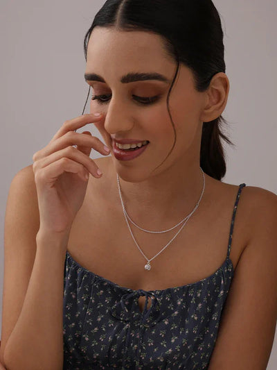 Oria Minimal Layered Women's Necklace