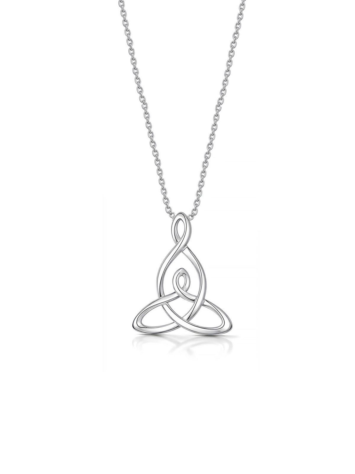 Trinity Knot Silver Women’s Pendant Necklace