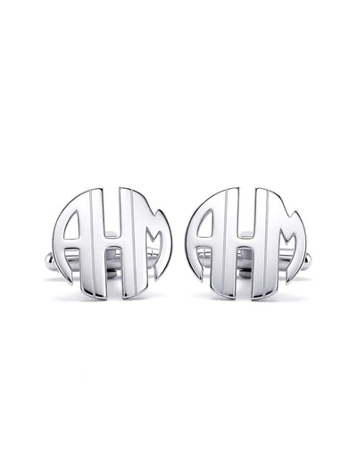 Blazon Personalized Wedding Monogram Men's Cufflinks