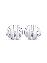 Blazon Personalized Wedding Monogram Men's Cufflinks