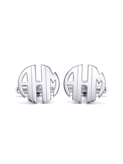 Blazon Personalized Wedding Monogram Men's Cufflinks