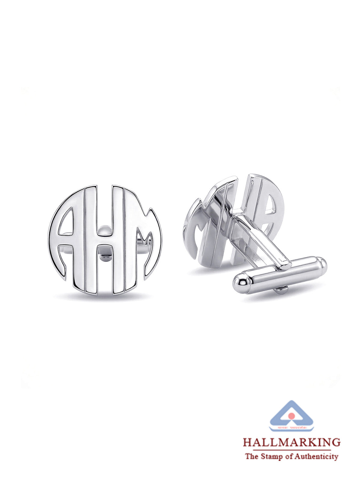 Blazon Personalized Wedding Monogram Men's Cufflinks