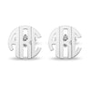 Personalised Customised 925 Sterling Silver Wedding with Custom Initial Name Monogram Cufflinks for Men and Boys