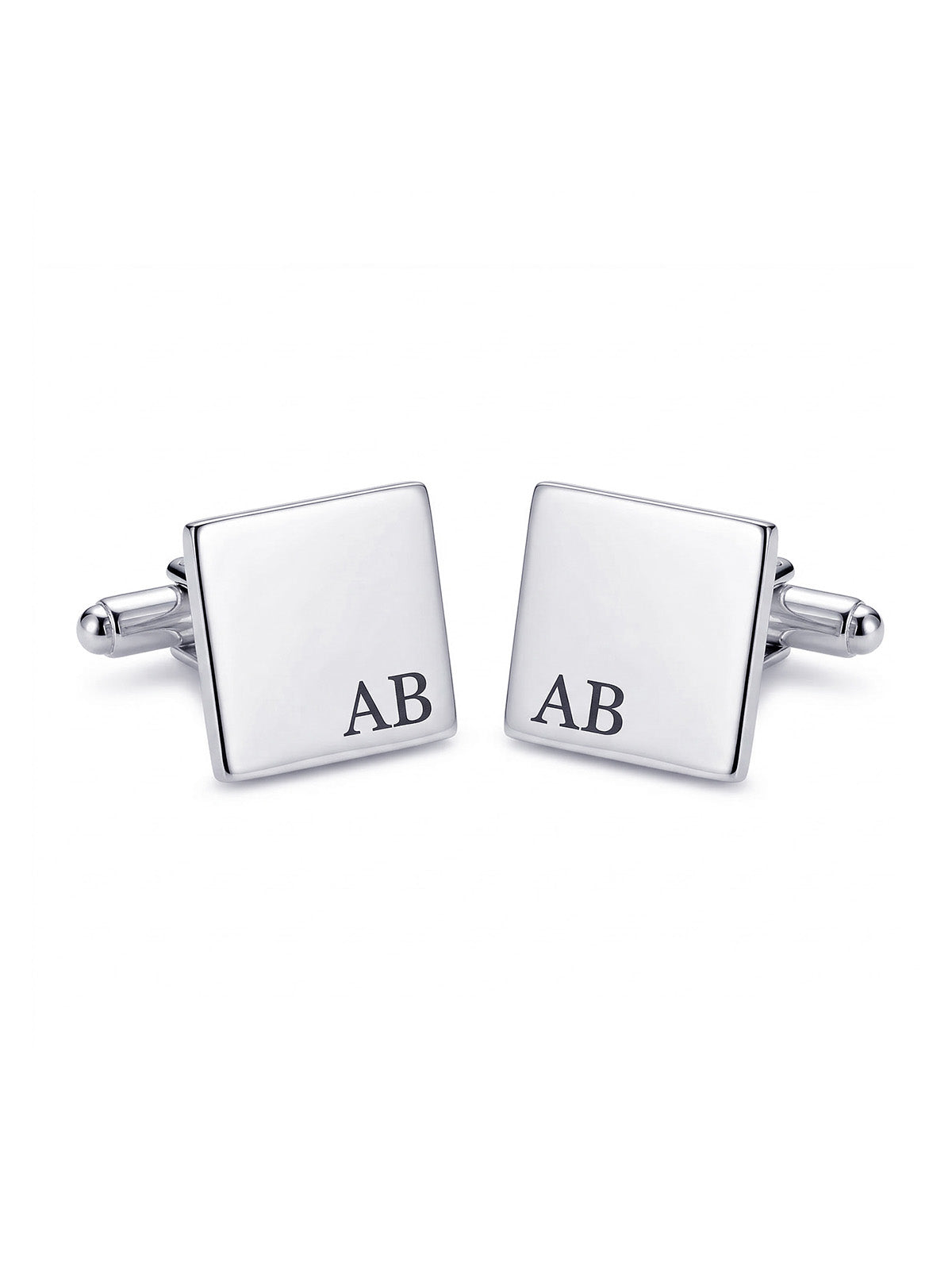 Marca Personalized Initial Square Men's Cufflinks