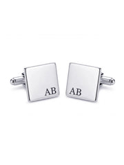 Marca Personalized Initial Square Men's Cufflinks