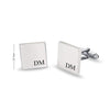 925 Sterling Silver Personalised Initial Name Cufflink for Men and Boys