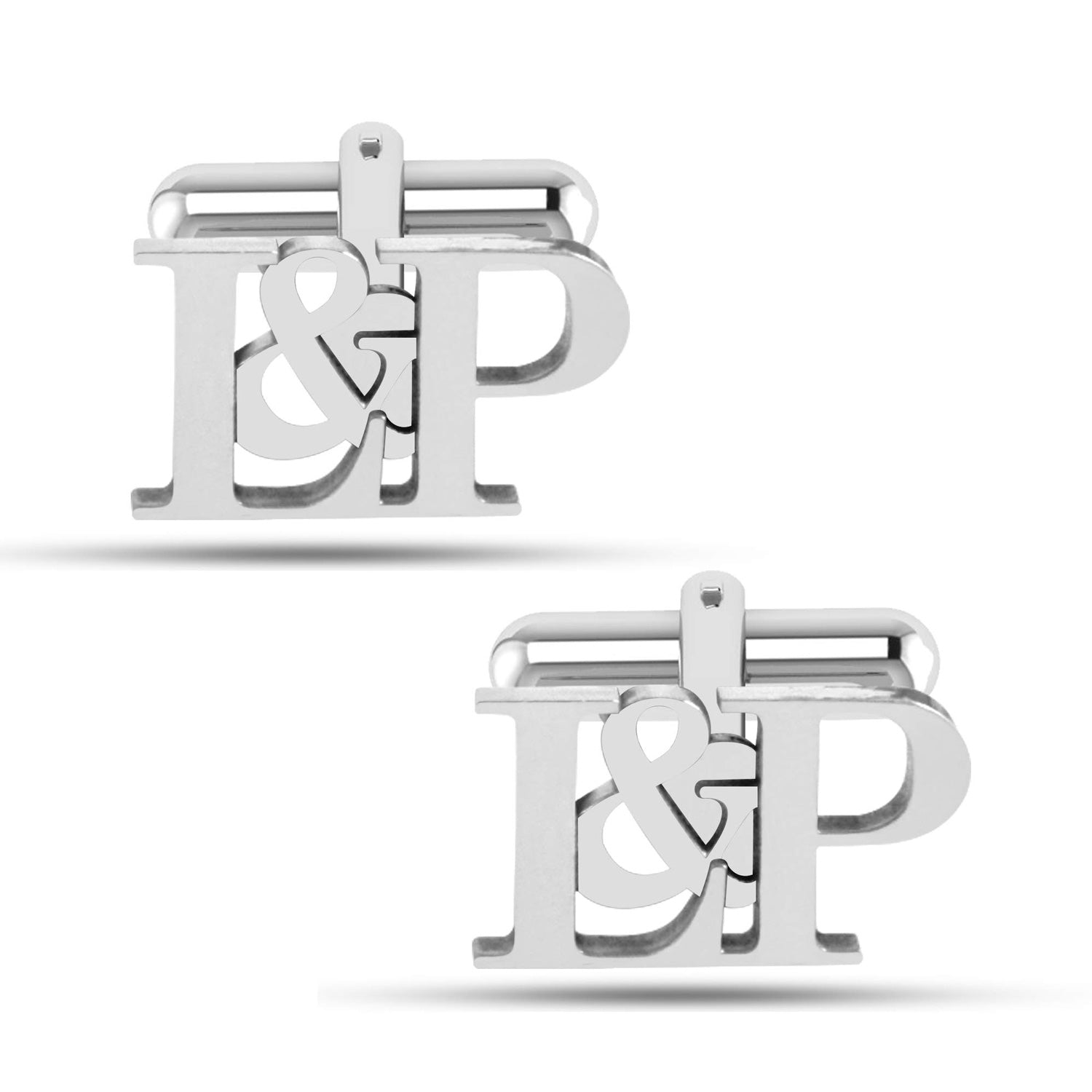 925 Sterling Silver Personalised Wedding Initial Name Monogrammed Cufflinks for Men and Boys