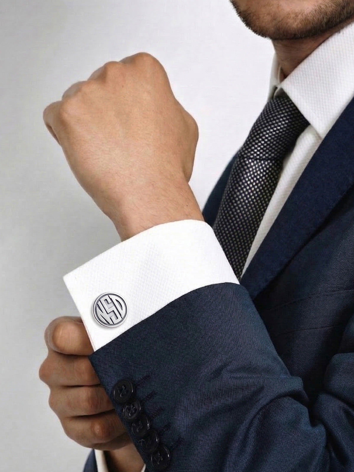 Personalized Minimalist Initial Cufflinks