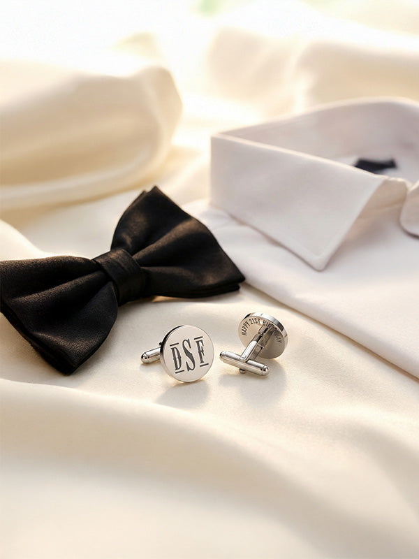 Personalized Double-Sided Monogram Cufflinks