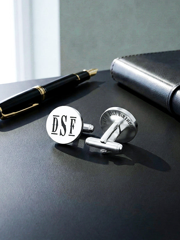 Personalized Double-Sided Monogram Cufflinks