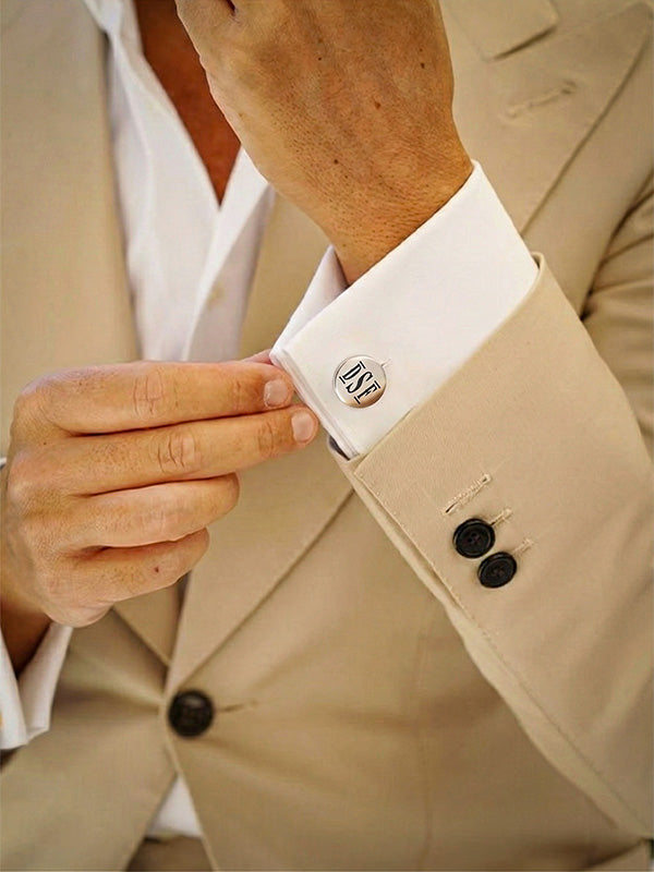 Personalized Double-Sided Monogram Cufflinks