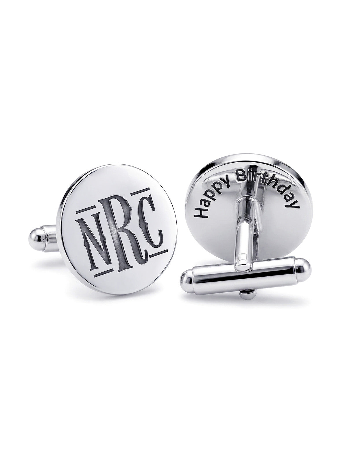 Personalized Double-Sided Monogram Cufflinks