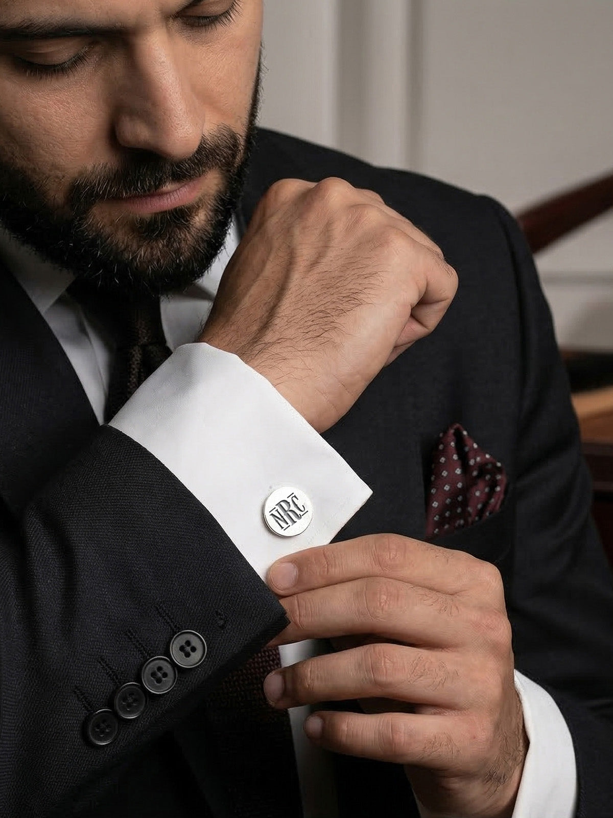 Personalized Double-Sided Monogram Cufflinks