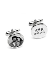 Personalized Photo Memorial Round Cufflinks