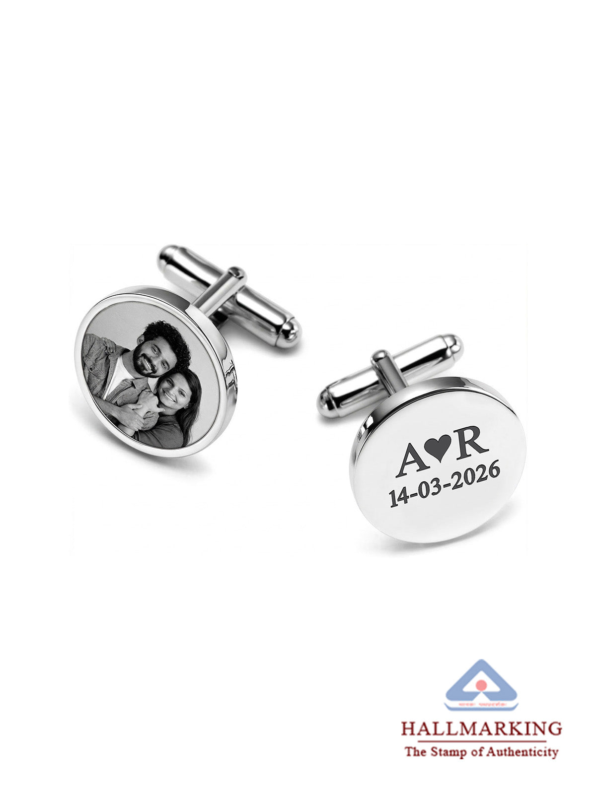 Personalized Photo Memorial Round Cufflinks