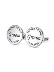 Personalized Father of Bride/Groom Date Cufflinks