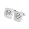 Personalised Engraved Initial or Name Designer Square Cufflinks for Men and Boys