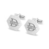 Personalised Engraved Initial or Name Designer Hexagon Cufflinks for Men and Boys