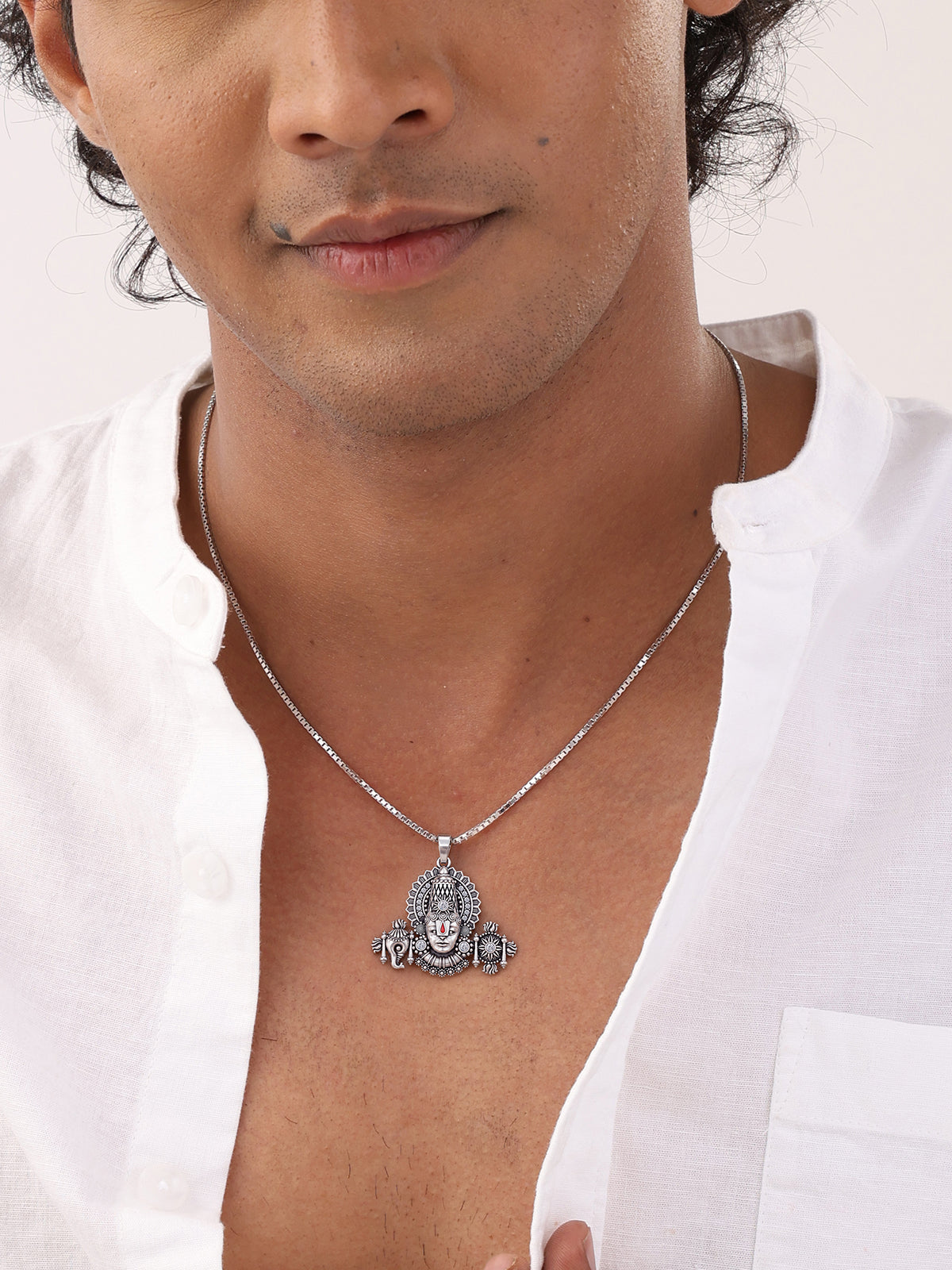 Tirupati Balaji Pendant Necklace