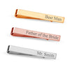 Personalised Engraved 925 Sterling Silver Initial or Name Designer Tie Clip for Men and Boys 1 PC