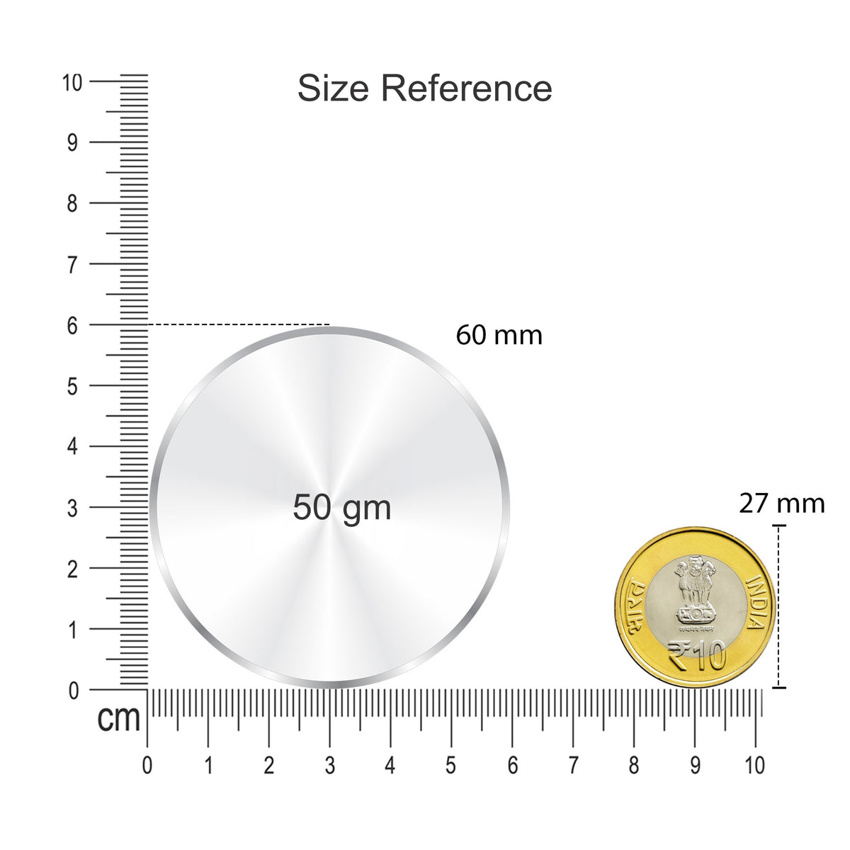 BIS Hallmarked Akshaya Tritiya Silver Coin 999 Pure