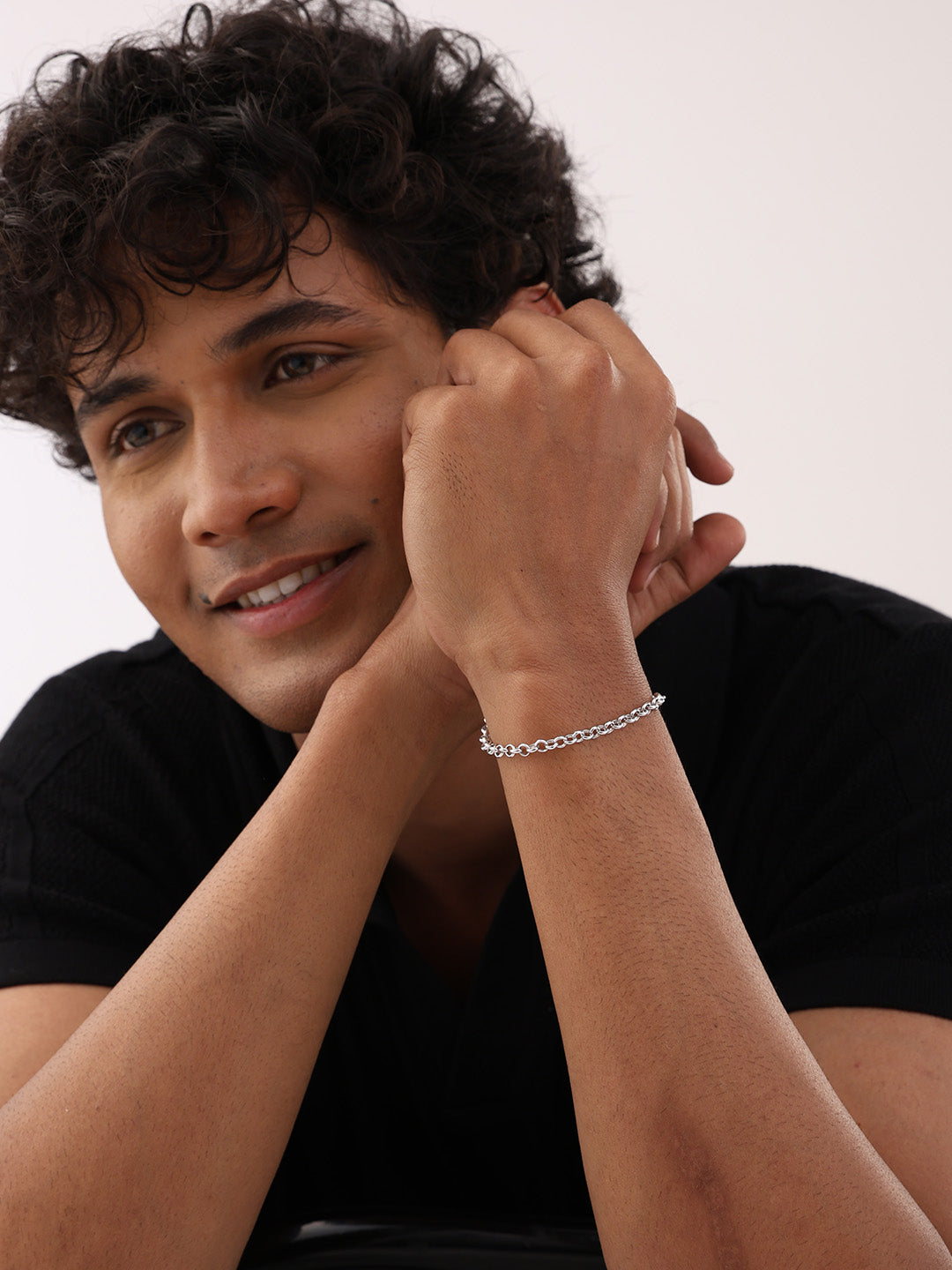 Rhodium Echo Bracelet