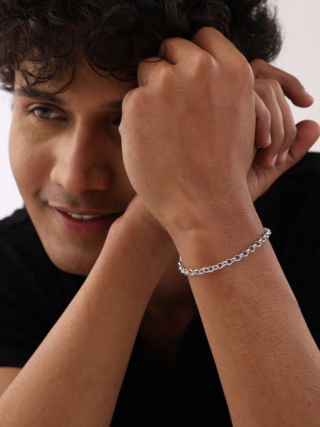 Rhodium Echo Bracelet