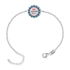 Personalised 925 Sterling Silver Name & Message I Love You Bhai Rakhi Bracelet for Brother