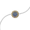 Personalised 925 Sterling Silver Name & Message King Bro Rakhi Bracelet for Brother