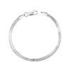 925 Sterling Silver Solid Flexible Flat Herringbone Lightweight Link Chain Anklet for Women 1PC