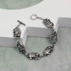 925 Sterling Silver Elephant Toggle Bracelet for Women Teen