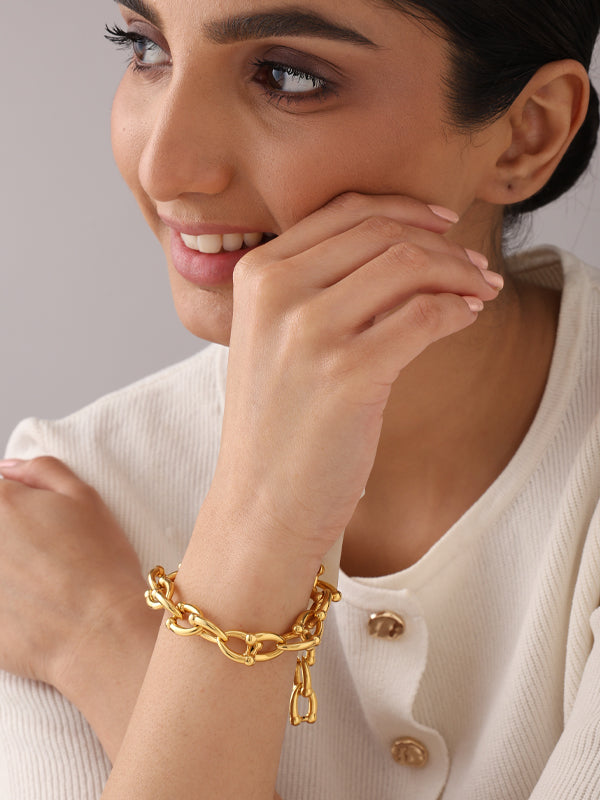 Aurelia Bold Link Loop Bracelet