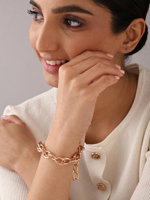 Amara Rose Beaded Link Bracelet