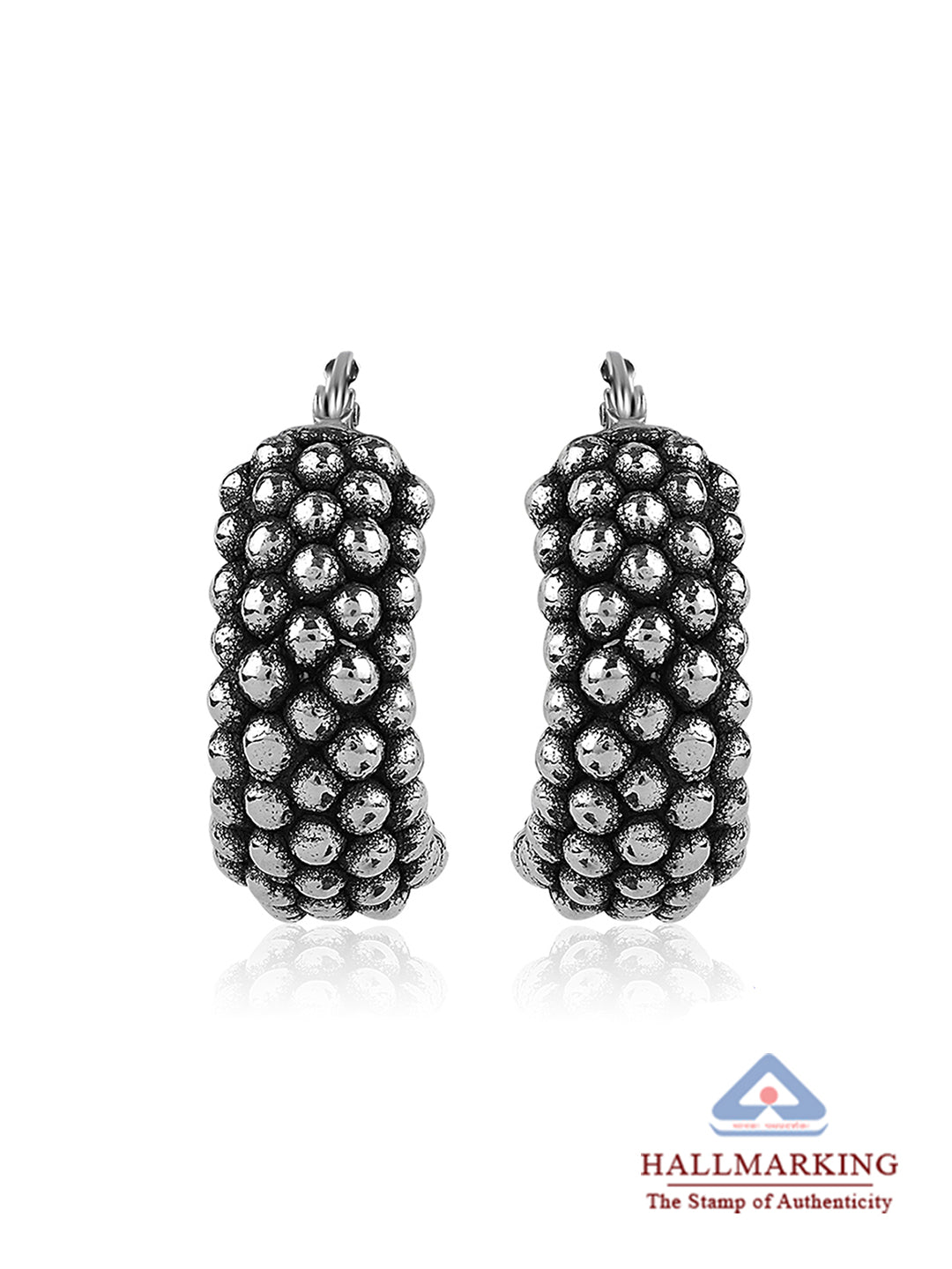 Antique Finish Hoop Earrings