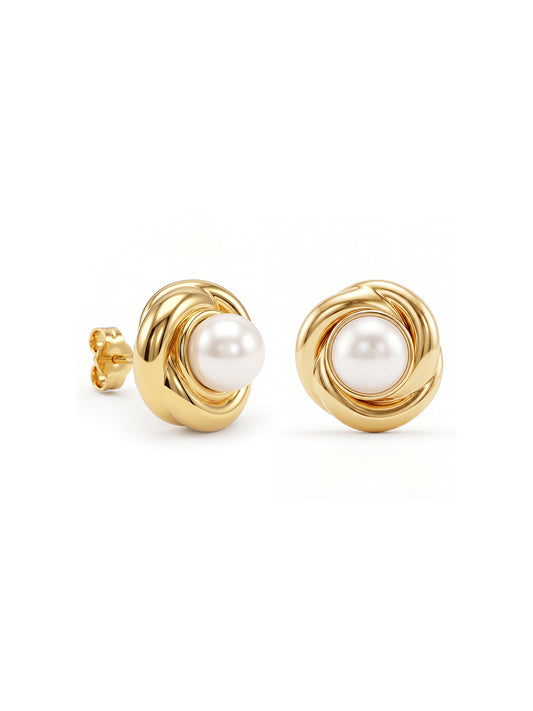 Gold Stud Earrings