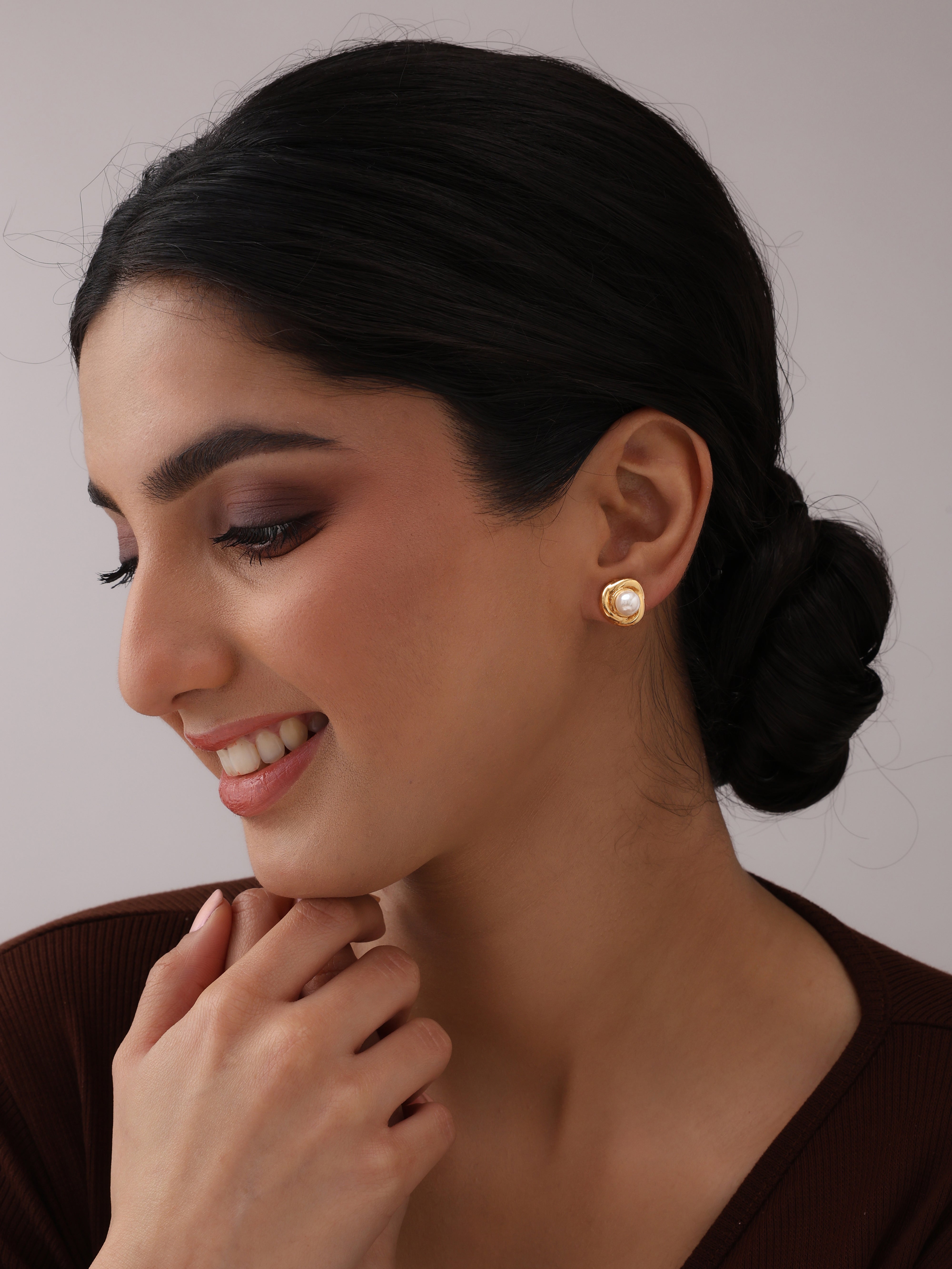 Gold Stud Earrings