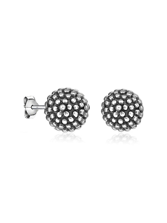 Dual Tone Stud Earrings