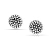 925 Sterling Silver Caviar Beaded Stud Earrings for Women Teen