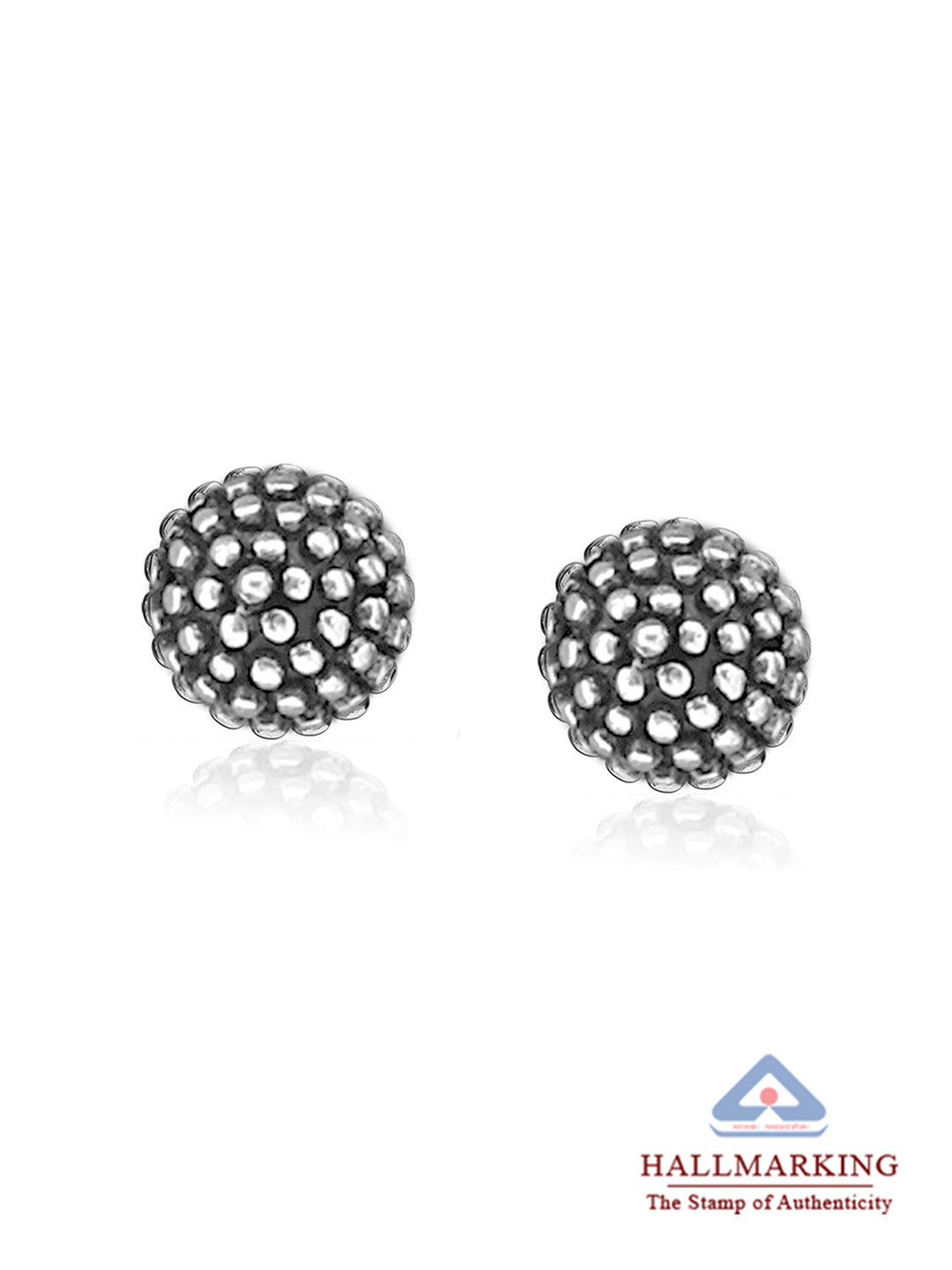 Dual Tone Stud Earrings