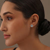 925 Sterling Silver Caviar Beaded Stud Earrings for Women Teen