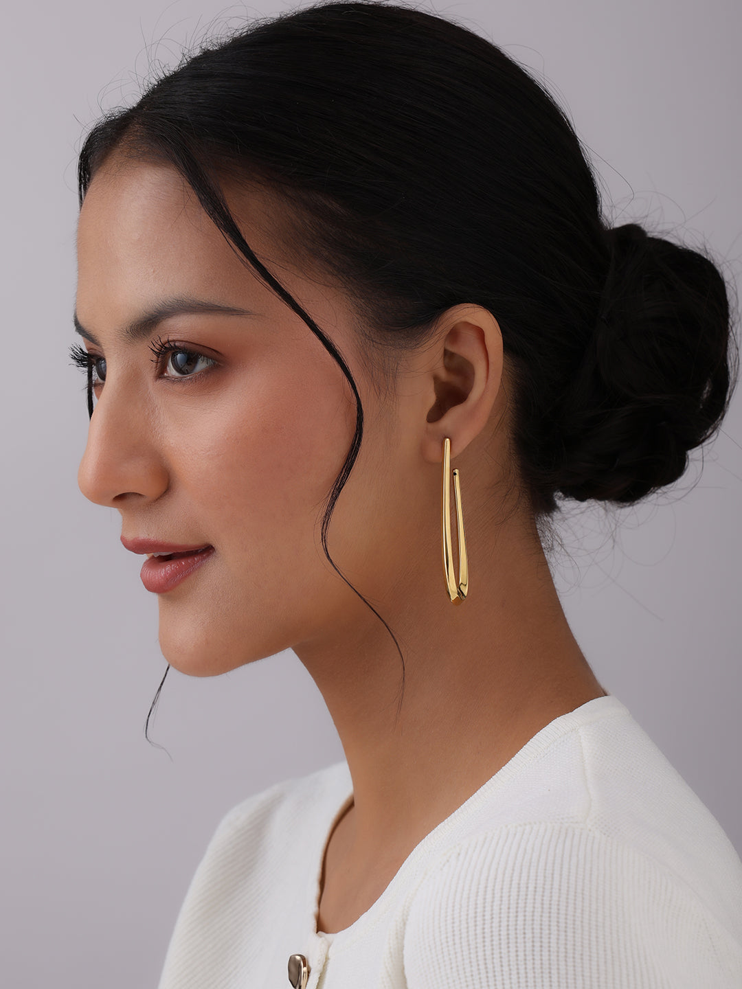 Valencia Bold Flash Arc Dangler Earring