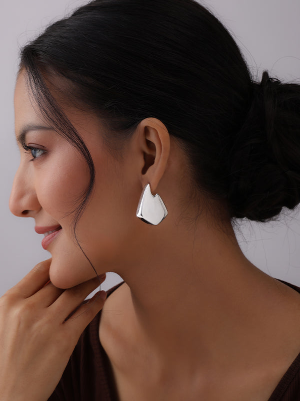 Orion Pentagon Stud Earrings